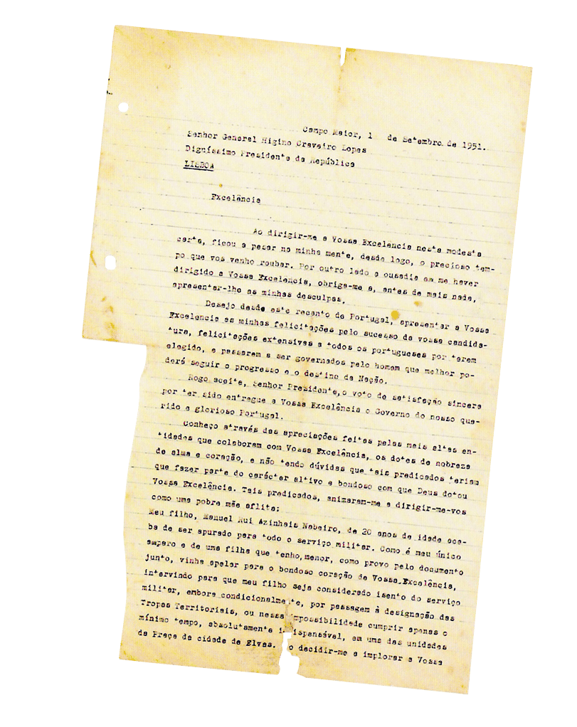 The Mother’s Letter to the President of the Republic